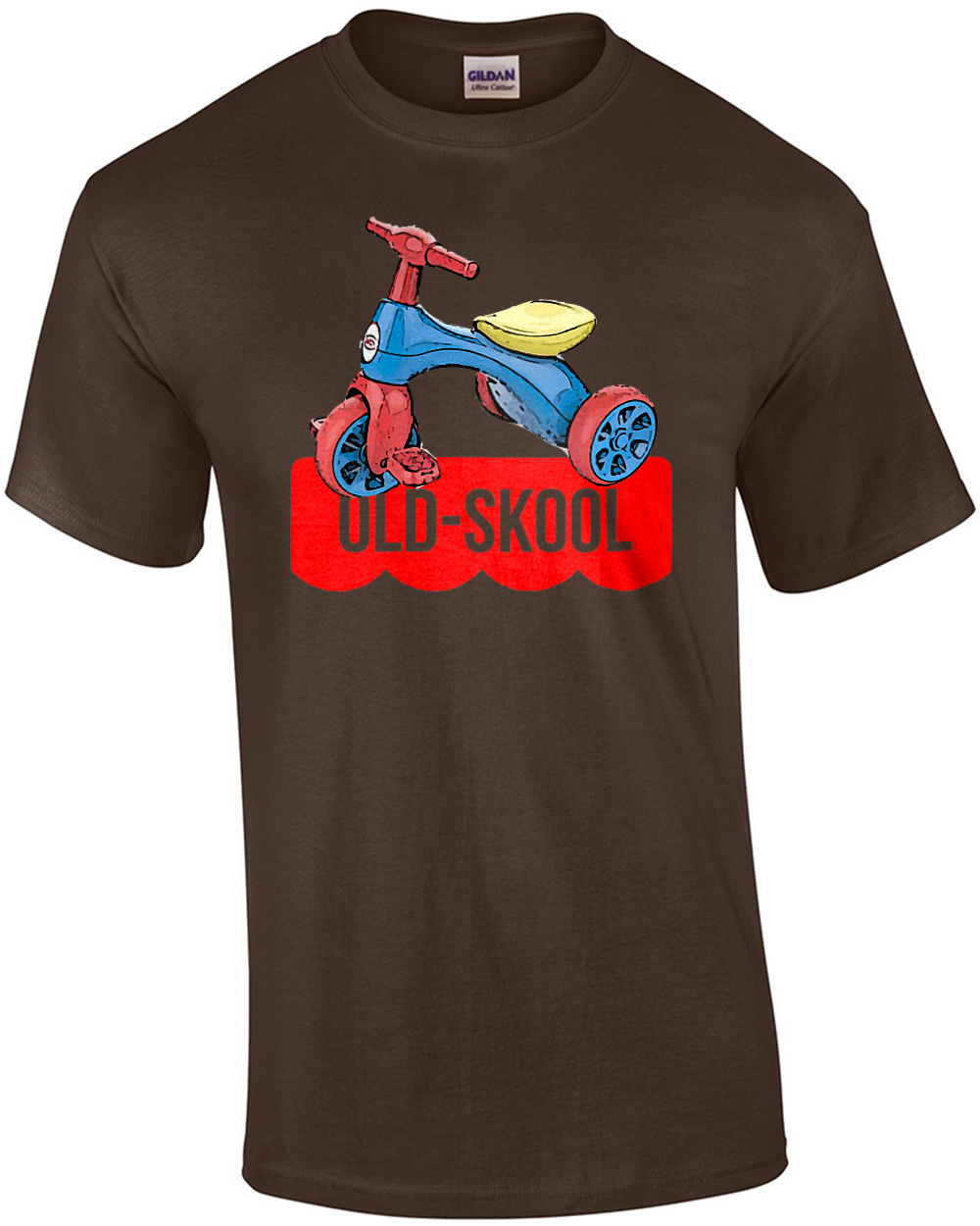 Old-Skool big wheel tricycle - Parody T-Shirt
