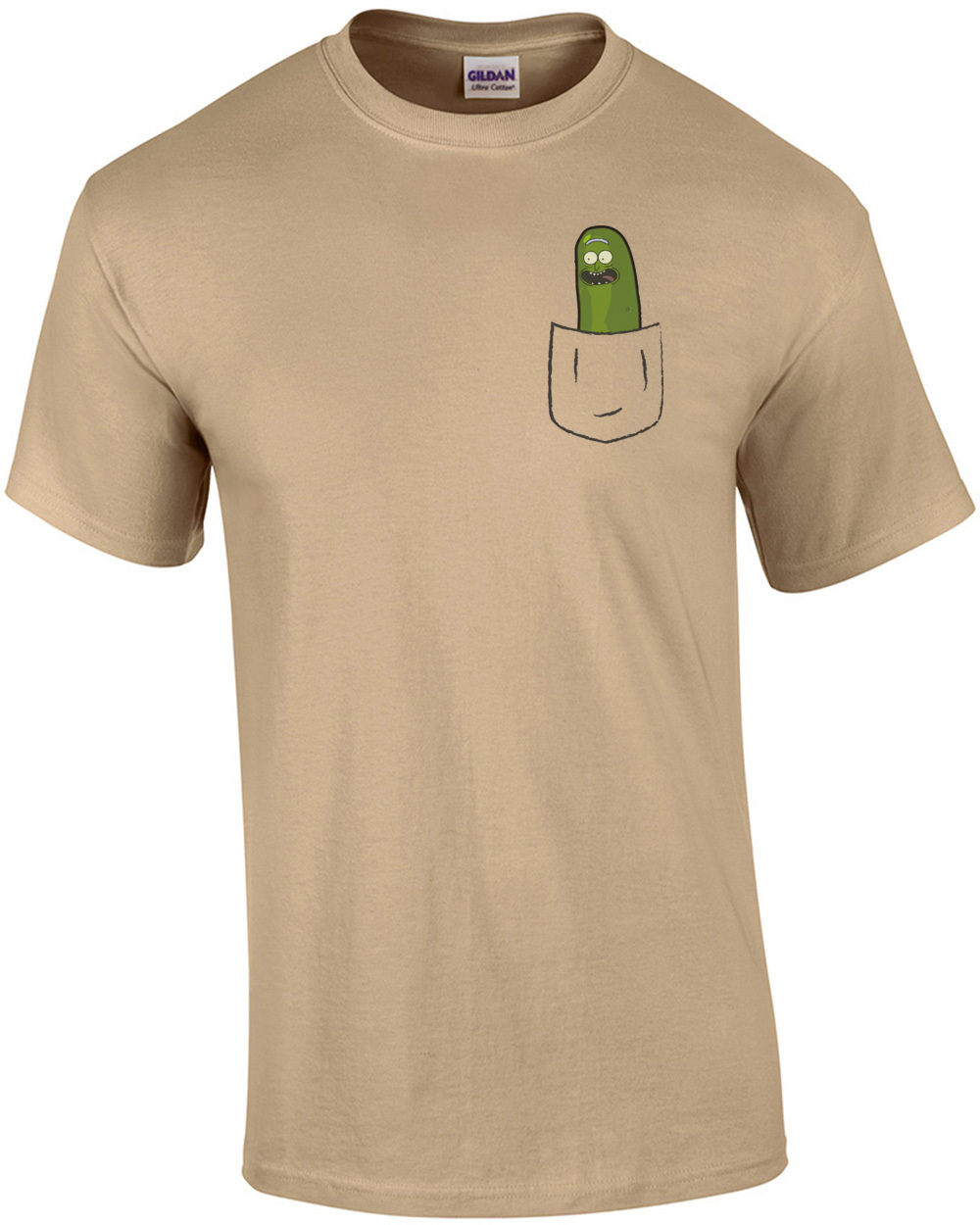 Rick & Morty Season 3 Comedy T-shirt Pocket Tiny Rick Mens T-shirt 