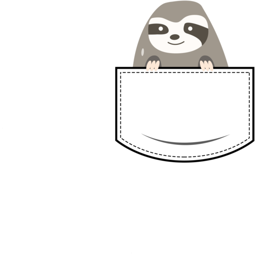 Download Sloth in pocket - pocket pet t-shirt