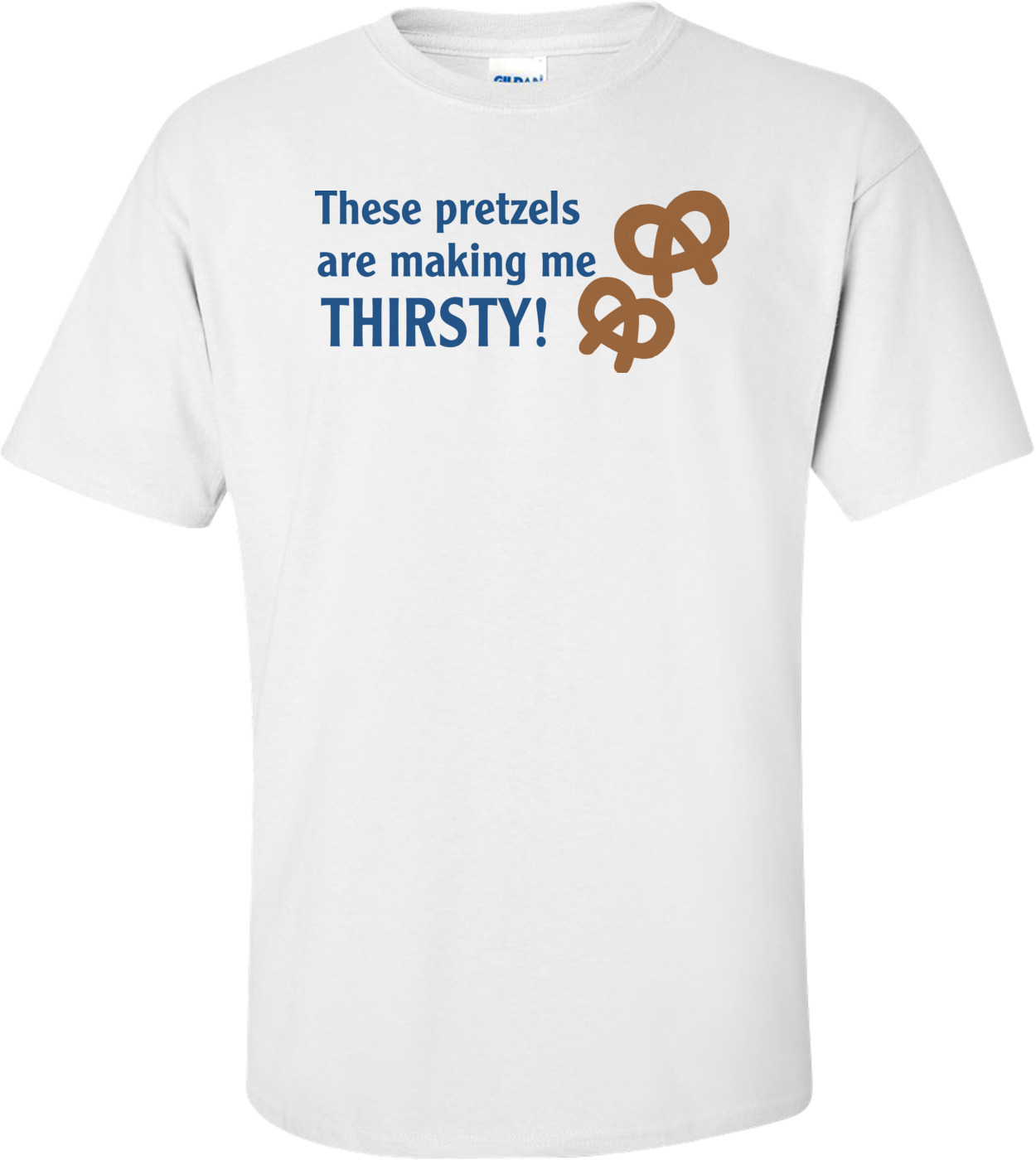 These Pretzels Are Making Me Thirsty Ladies V-neck Tee T-Shirt PRETZEL-1005