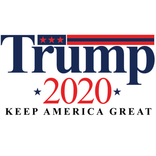 Keep America Great! Silver post and backing Trump 2020 Earrings Trump 2020