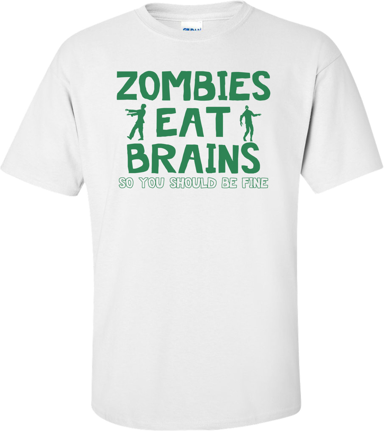 T-shirt Humour "ZOMBIE EAT YOU" - Fruit Of The Loom, Neuf Sans étiquettes, Parfait Anniversaire